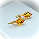 Earrings with citrine in 24K gold. Earrings. Solanda. My Livemaster. Фото №4