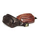 Waist bag: Waist bag Brown leather Ceres Mod S80-622. Waist Bag. Natalia Kalinovskaya. My Livemaster. Фото №5