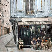 Картины и панно handmade. Livemaster - original item Paris Oil Painting 30 by 40 Cafe Cityscape Architecture. Handmade.
