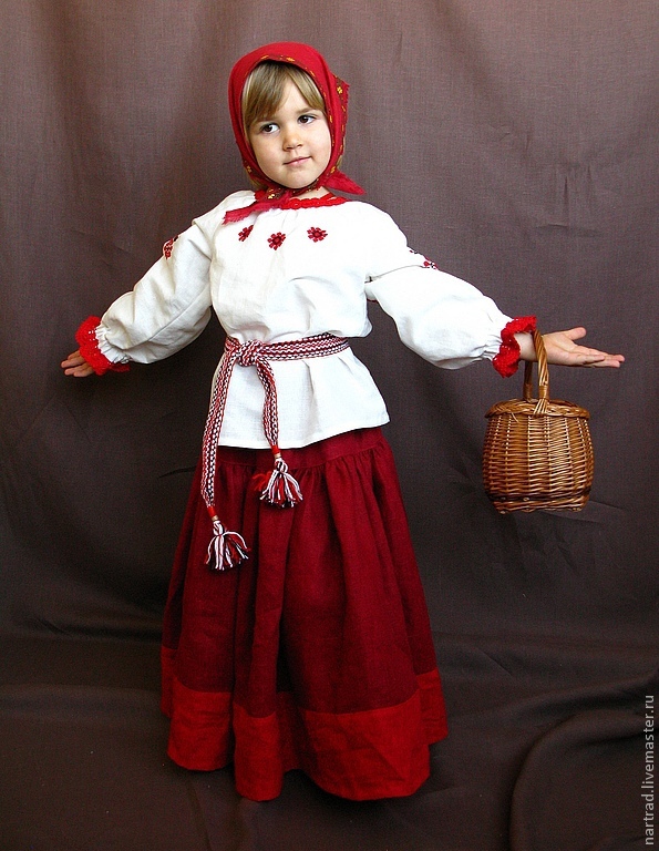 Русский костюм для девочки своими руками быстро