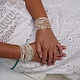 Купить женский браслет на руку из натуральных камней и натурального жемчуга ручной работы бижутерия для невесты