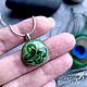 CLOVER pendants to order - jewelry painting on jade. Pendant. Olga Kniazeva | Jewelry painting. My Livemaster. Фото №6
