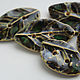 Order Ceramic buttons 'Leaf'. TinaRita. Livemaster. . Buttons Фото №3