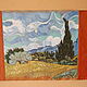 Van Gogh Wheat field with cypresses. Classic Bag. Leather  Art  Phantasy. My Livemaster. Фото №6