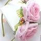 Order Bezel ' Delicate roses'. FABRIC FLOWERS. cbzybt. Livemaster. . Headband Фото №3