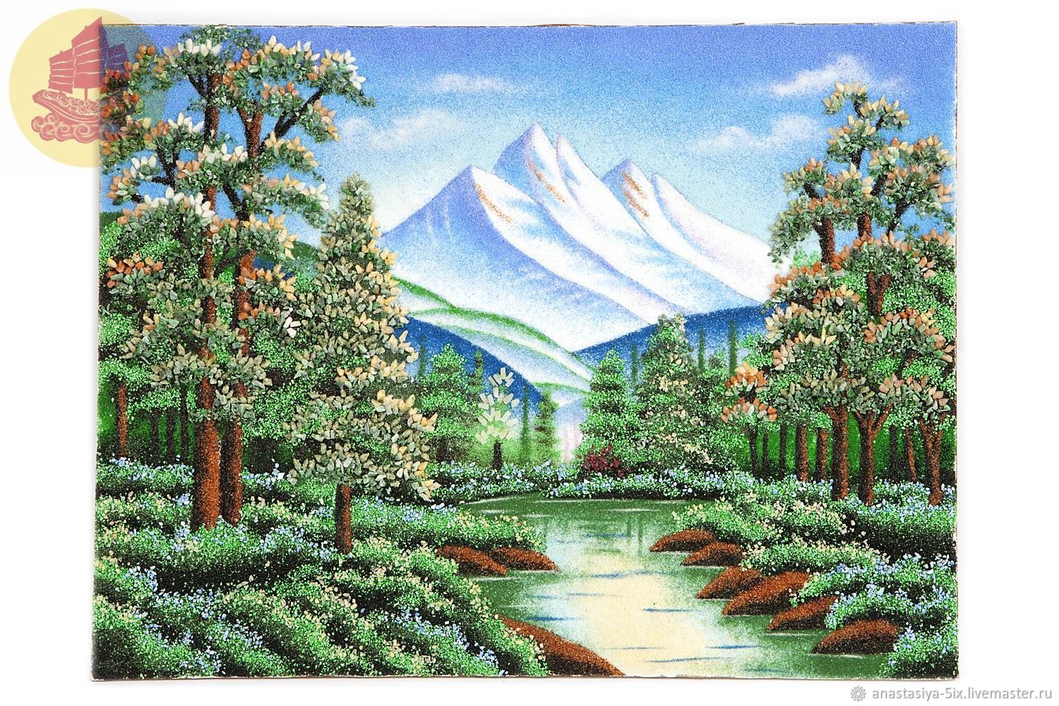 Mountains made of. Картины из каменной крошки. Панно из поделочных камней. Панно из полудрагоценных камней. Пейзажи из полудрагоценных камней.