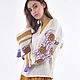 Блуза с вышивкой "Shipshina" молочная, Народные рубахи, Чернигов,  Фото №1