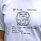 Cool t-shirt Vitruvian Fox, white t-shirt with formulas, T-shirts and undershirts for men, Novosibirsk,  Фото №1