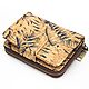 Eco wallet female tropical leaves from Portuguese cork, Wallets, Moscow,  Фото №1