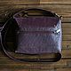 Order Bag made of genuine leather and suede in the boho style plum. Gelekoka. Handmade leather bags.. Livemaster. . Classic Bag Фото №3
