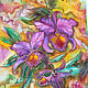 'Favorite orchids' batik panel. Pictures. studiya. Online shopping on My Livemaster.  Фото №2