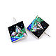 EARRINGS Landscape of natural stones. Earrings of a copyrighted work. Earrings. ARIEL - MOSAIC. Online shopping on My Livemaster.  Фото №2
