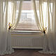 tulle: Linen tulle with scoops ' ECOTSVET '. Tulle. PROFIDecor - CURTAINS. Online shopping on My Livemaster.  Фото №2