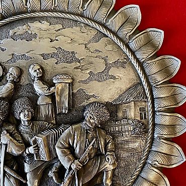 Для дома и интерьера ручной работы. Ярмарка Мастеров - ручная работа Панно "Станичники". Handmade.