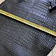 Crocodile leather, haberdashery, abdomen, black. Leather. SHOES&BAGS. Online shopping on My Livemaster.  Фото №2