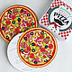  Pizza. Invitation. Evrica (Evrica). My Livemaster. Фото №4