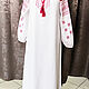 Order Slavic shirt dress with oberezhnaya embroidery. KubanLad. Livemaster. . People\\\'s shirts Фото №3