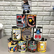 Сувениры и подарки handmade. Livemaster - original item A jar with socks and gifts, a tin can. Handmade.