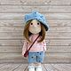 Кукла ручной работы. Кепочка. Тыквоголовка. Vera's dolls. Интернет-магазин Ярмарка Мастеров.  Фото №2