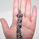 Bracelet 'Lilac' amethyst stones and green aventurine. Chain bracelet. krasota-prirody. My Livemaster. Фото №5