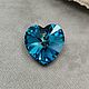 Кристалл 14 мм Сердечко синее Bermuda blue, КС01, ШТУКА. Кристаллы. iva_crystals. Ярмарка Мастеров.  Фото №5
