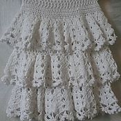 Работы для детей, handmade. Livemaster - original item Skirt knitted baby Delight with ruffles. Handmade.