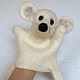 Toy hand glove puppet white mouse toy, felted out. Felted Toy. Elena Kudrina (feltfriends). Online shopping on My Livemaster.  Фото №2