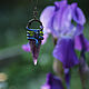 Blue Snake pendulum pendant with amethyst and labradorite. Pendants. Secret Jar. My Livemaster. Фото №6