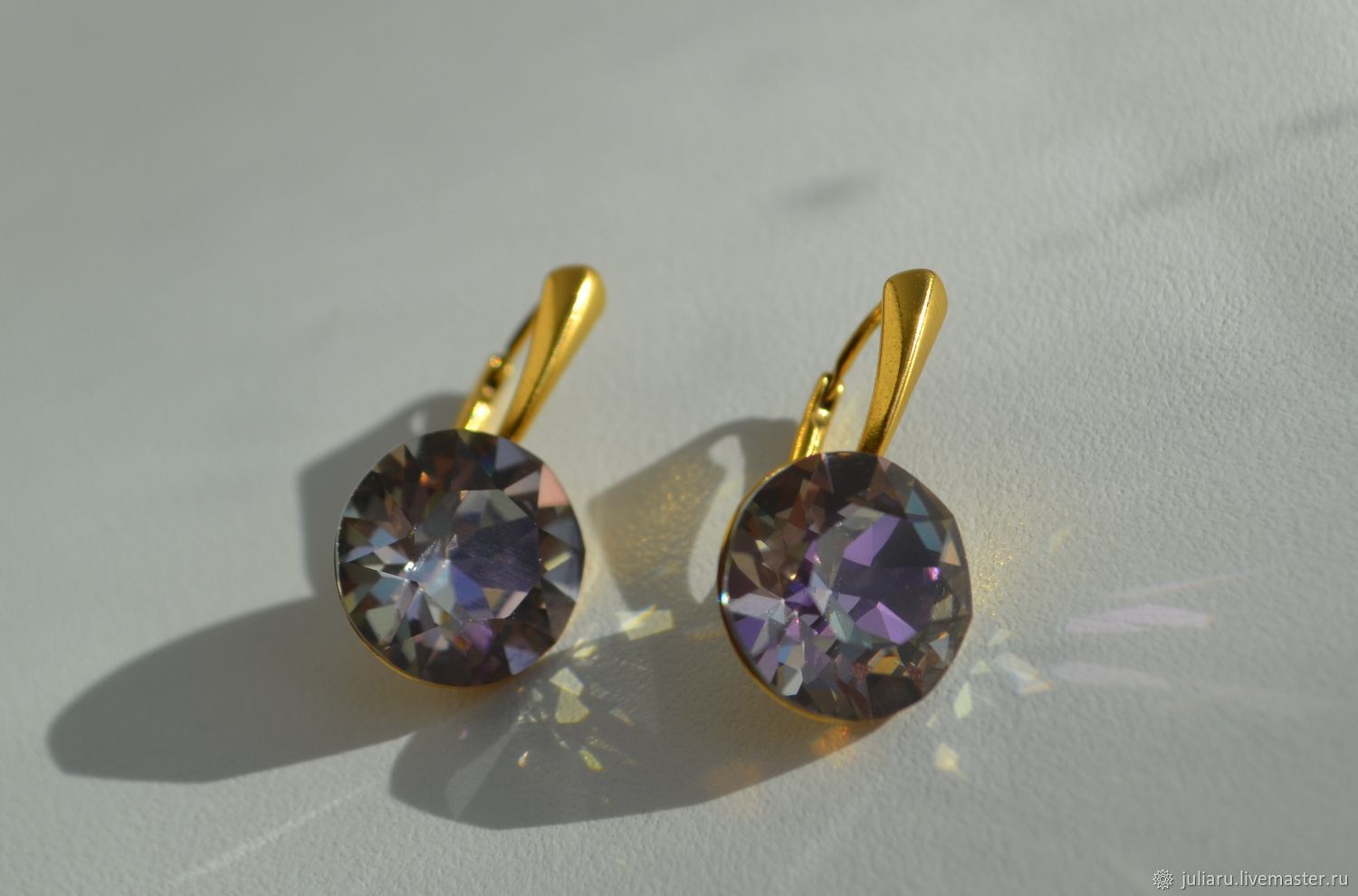 Серьги с кристаллами Swarovski Crystal 13 мм, Серьги классические, Пушкин,  Фото №1
