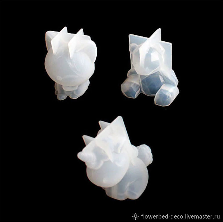 Молды силиконовые 3D фигурки - Медведь, Единорог, Кот купить в интернет ...