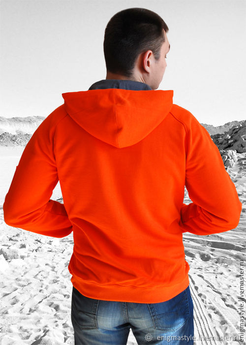 Мужская оранжевая толстовка Африка, оранжевая кофта с капюшоном свобод ...