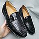 Loafers made of genuine crocodile leather, black color!. Loafers. SHOES&BAGS. Online shopping on My Livemaster.  Фото №2