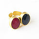 Order Quartz black and Quartz pink ring, Black and pink ring. Irina Moro. Livemaster. . Rings Фото №3