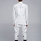 Order White Leather Jacket. Lollypie - Modiste Cat. Livemaster. . Jackets for men Фото №3