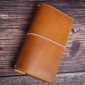 Канцелярские товары handmade. Livemaster - original item Travel Notebook DOGMA REGULAR TN (Whiskey Color). Handmade.