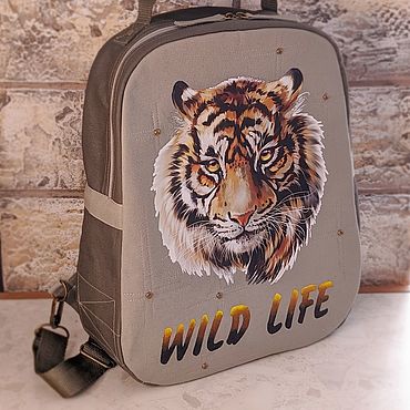 Сумки ручной работы. Ярмарка Мастеров - ручная работа Рюкзак городской WILD LIFE. Handmade.
