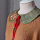 Felt collar with embroidery. Collars. Katherine Markina (markinaek). Online shopping on My Livemaster.  Фото №2