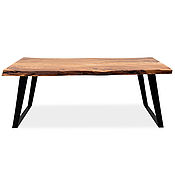 Для дома и интерьера handmade. Livemaster - original item Solid wood table, JEEVAN life black. Handmade.