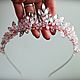 The tiara in her hair 'Sparkling pink', Hair Decoration, St. Petersburg,  Фото №1