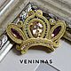 Soutache brooch 'Crown', Brooches, Moscow,  Фото №1