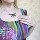 Brooch-pendant 'Dragonfly'. Brooches. Lidiajewelry. My Livemaster. Фото №5