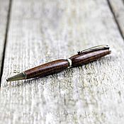 Канцелярские товары handmade. Livemaster - original item Ballpoint wooden pen solid tiger ash. Handmade.