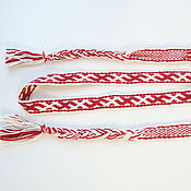 Русский стиль handmade. Livemaster - original item Woven belt with Slavic pattern 