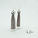 Earrings 'Ashes of time'. Earrings. prozorova.costume.jewelry. Online shopping on My Livemaster.  Фото №2