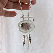 Украшения handmade. Livemaster - original item Silver pendant with rauchtopaz. Handmade.