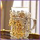 Gift cup holder 'Bear hunting No. №2' z2117, Single Tea Sets, Chrysostom,  Фото №1