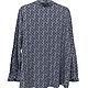 Винтаж: Блуза рубашка из нежной вискозы с принтом в синих тонах,Германия. Рубашки винтажные. Cabriolet. Ярмарка Мастеров.  Фото №5
