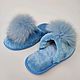 Women's Slippers made of Australian sheepskin fur. Slippers. kupimeh. My Livemaster. Фото №4
