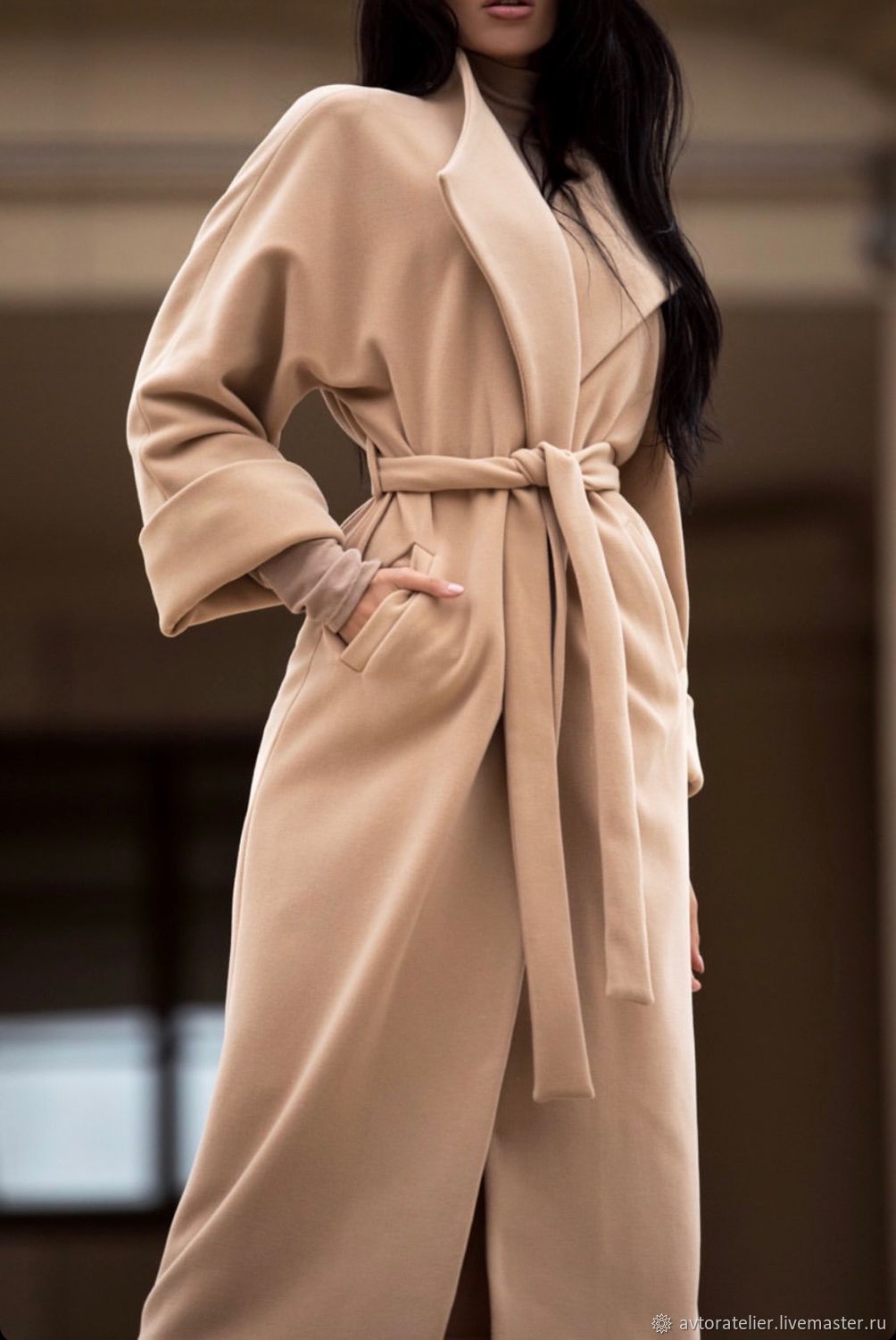 Кашемировое пальто женское