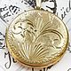 Заказать Винтаж: Локет, кулон, "Rolled Gold", покрытие золотом, Англия, 40е. Английский дворик. Ярмарка Мастеров. . Кулоны винтажные Фото №3